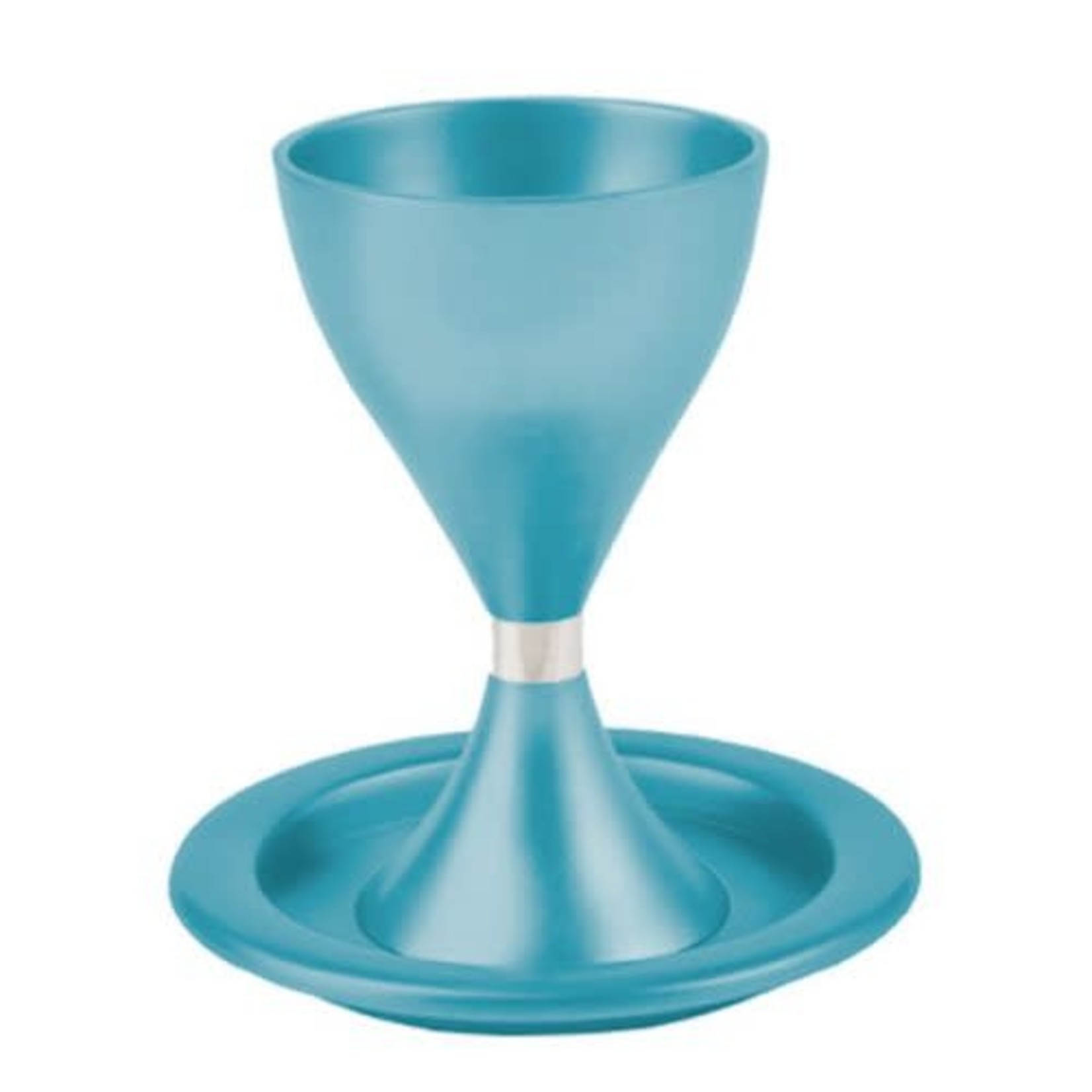 Kiddush Cup with Tray, Aluminum