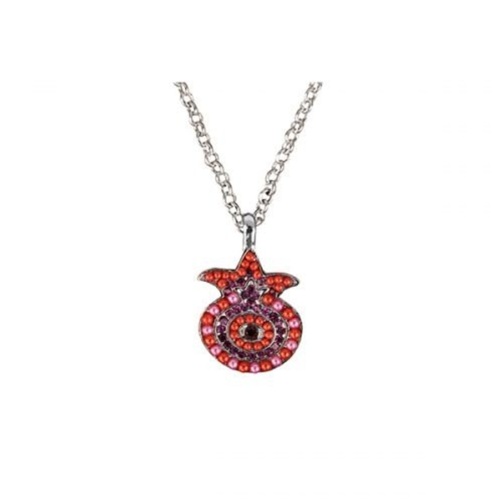 Necklace, Pomegranate with Swarovski Crystals
