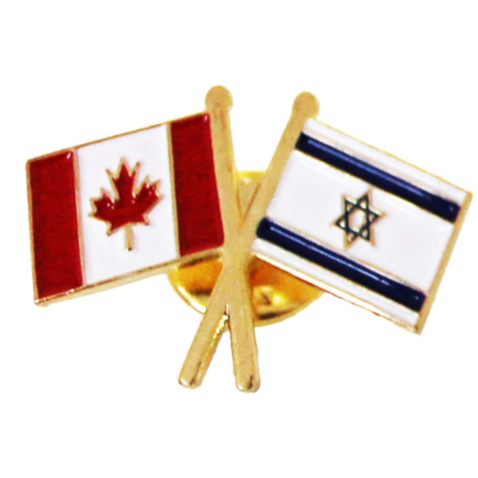Israeli & Canadian Flag Lapel Pin