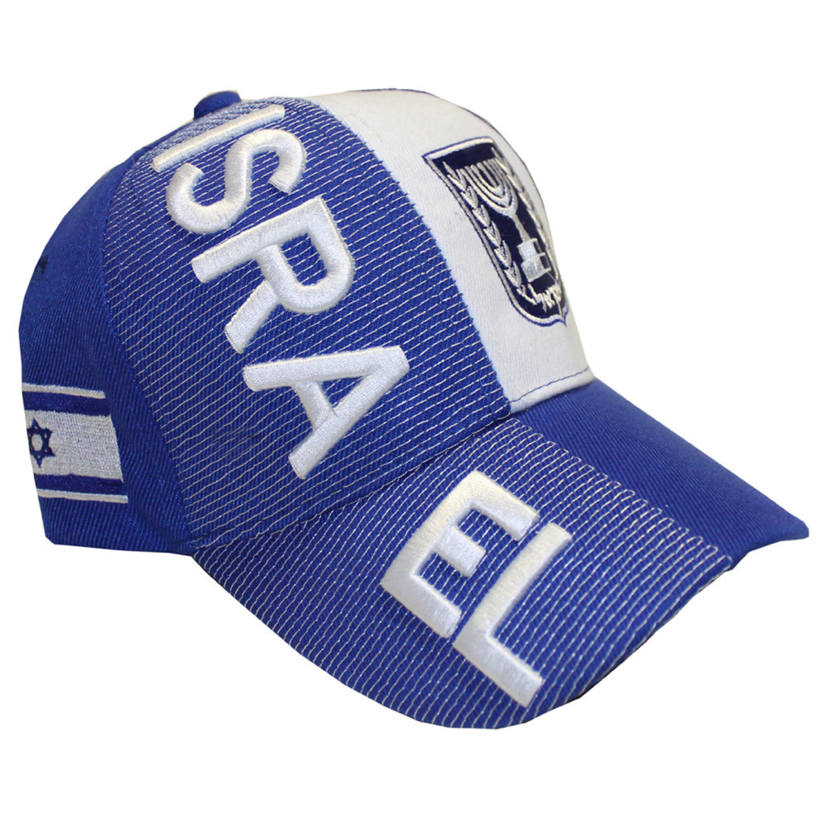 Israel Flag Hat, Embroidered