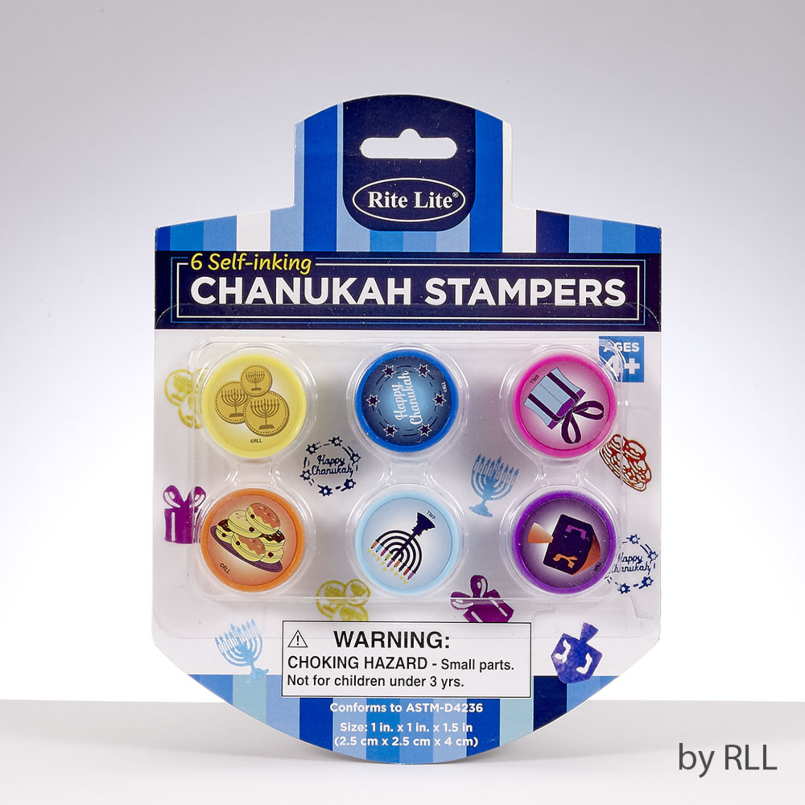 Chanukah Stampers, 6pcs