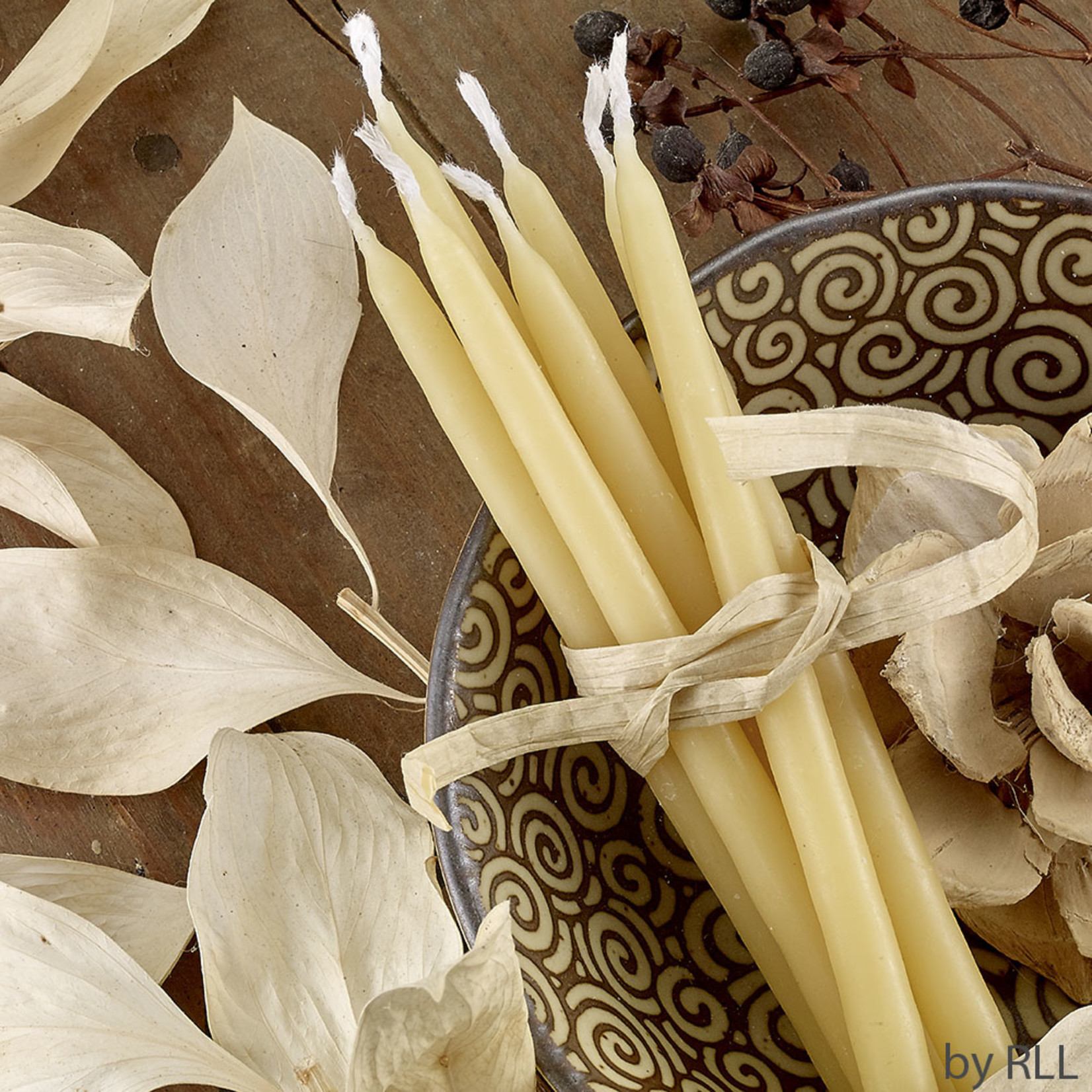 Premium Beeswax Chanukah Candles White