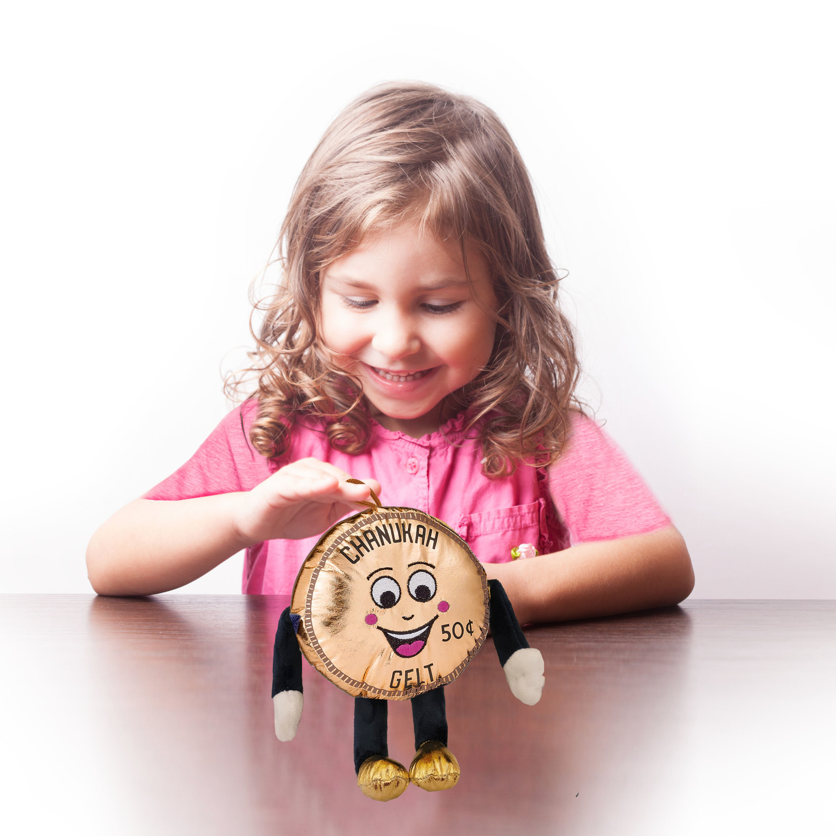 Plush Chanukah Gelt Coin