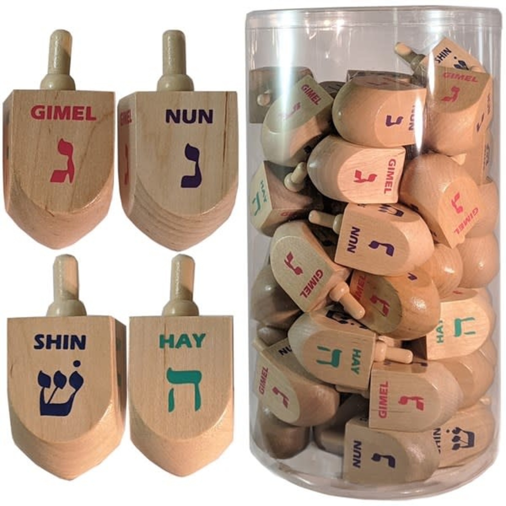 Jumbo Wooden Dreidels