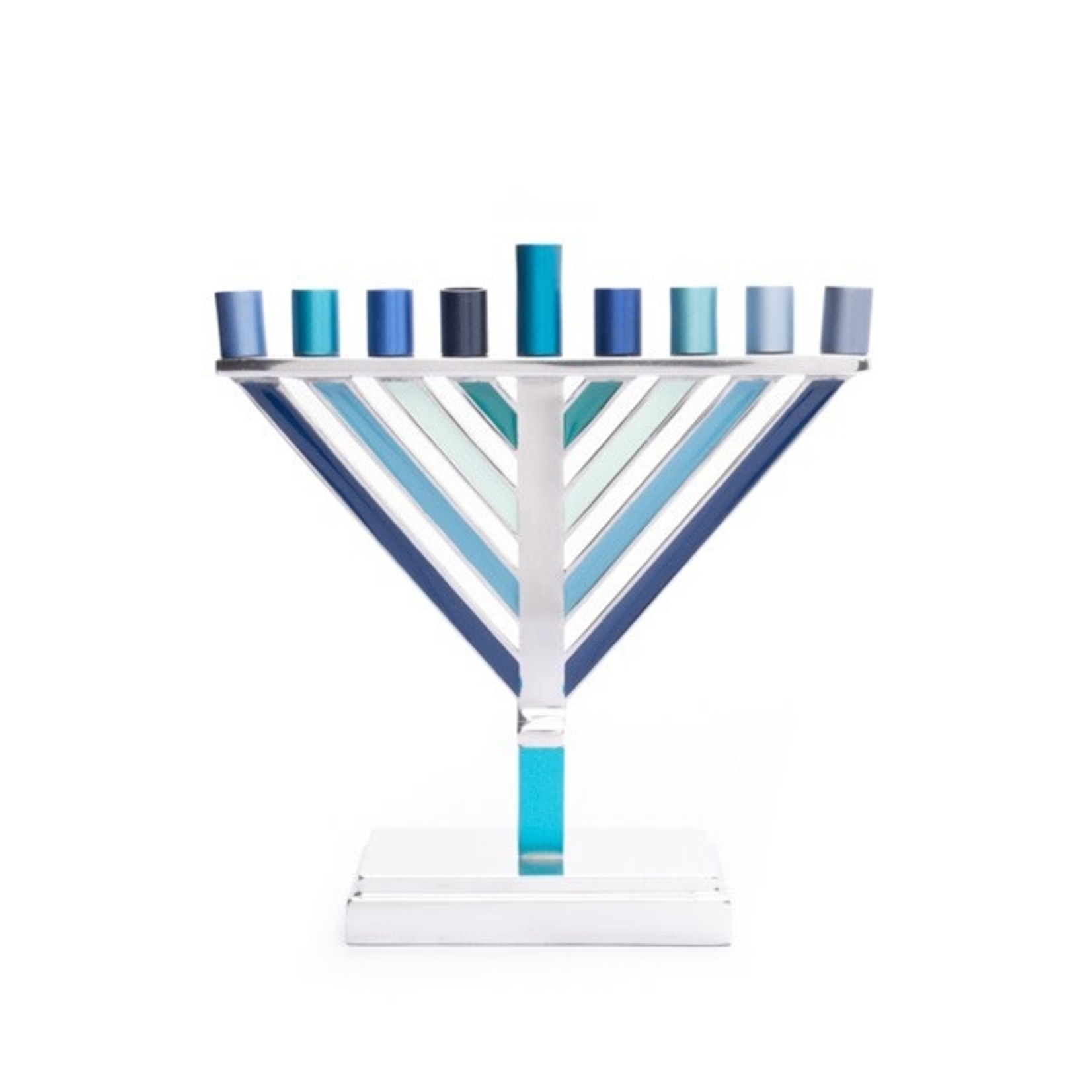 Rambam Style Menorah, Aluminum