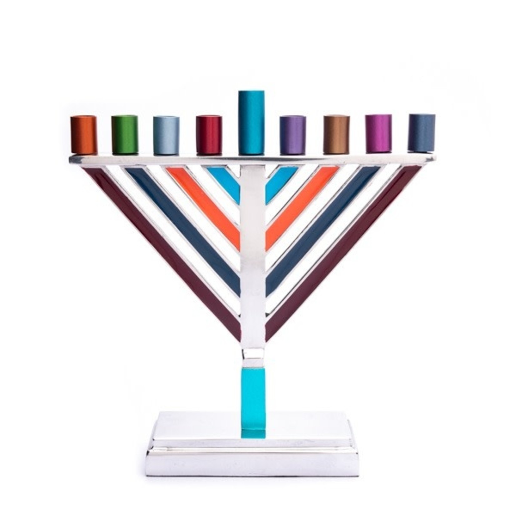 Rambam Style Menorah, Aluminum