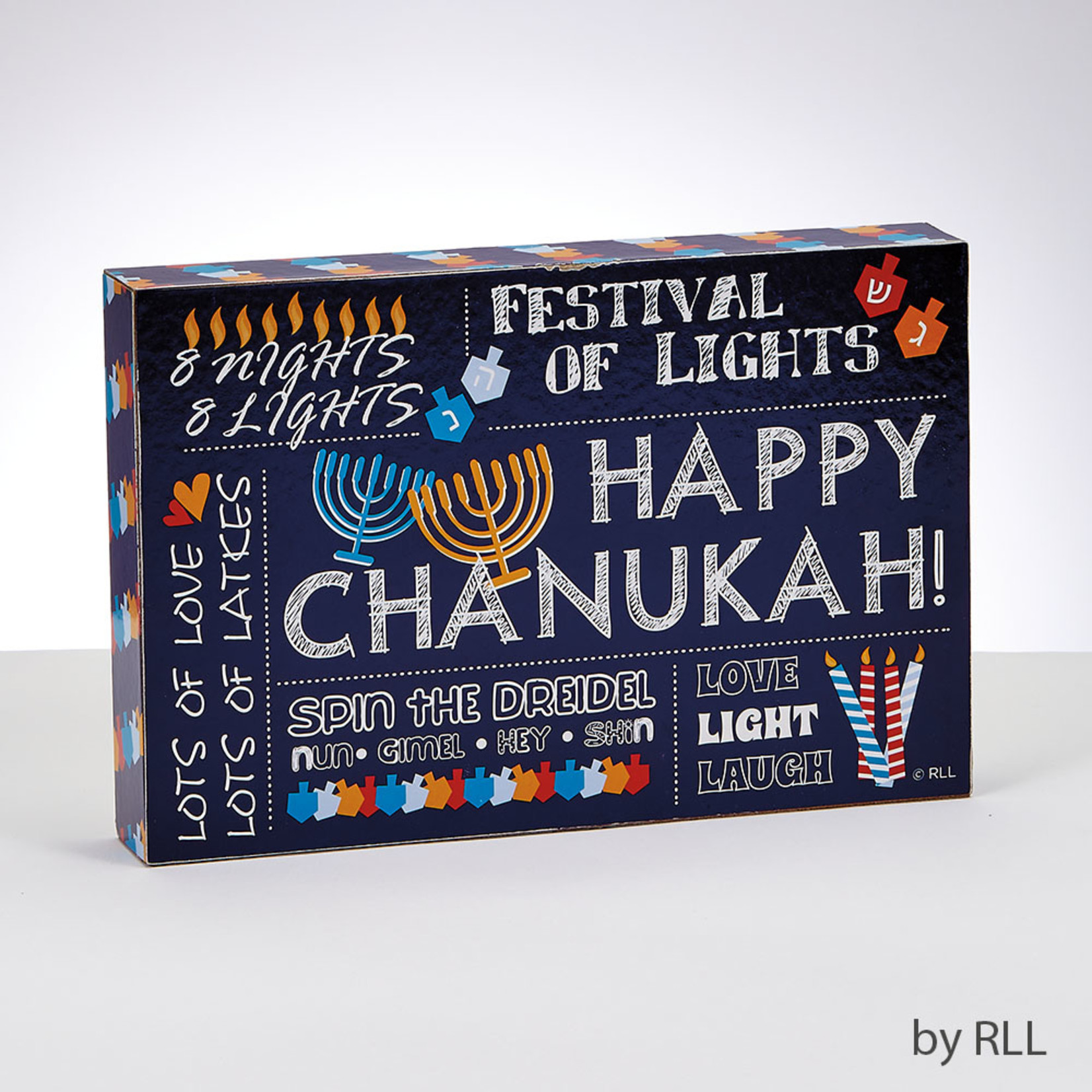 Wood Chanukah Decor