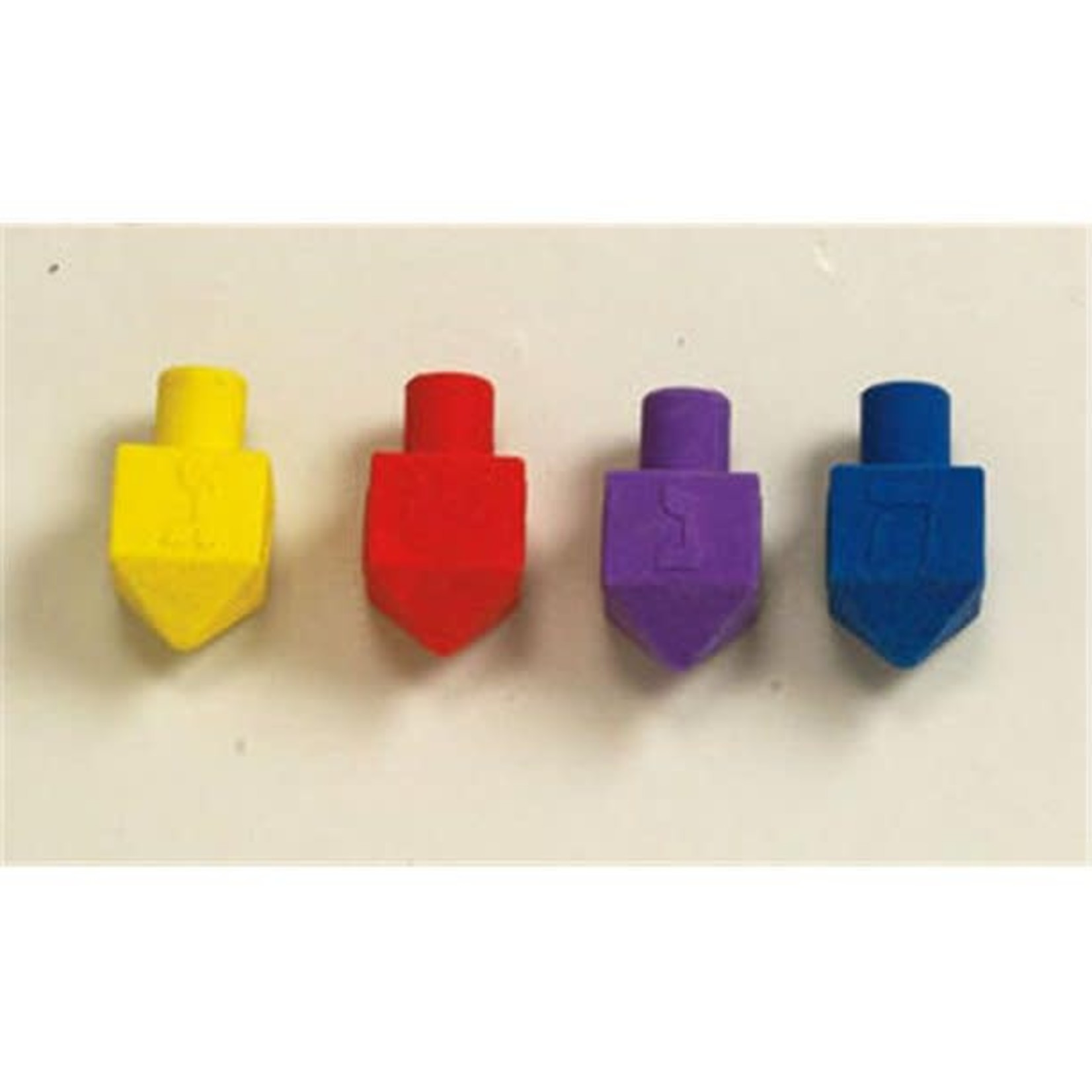 Chanukah Eraser Dreidels, 4-Pack