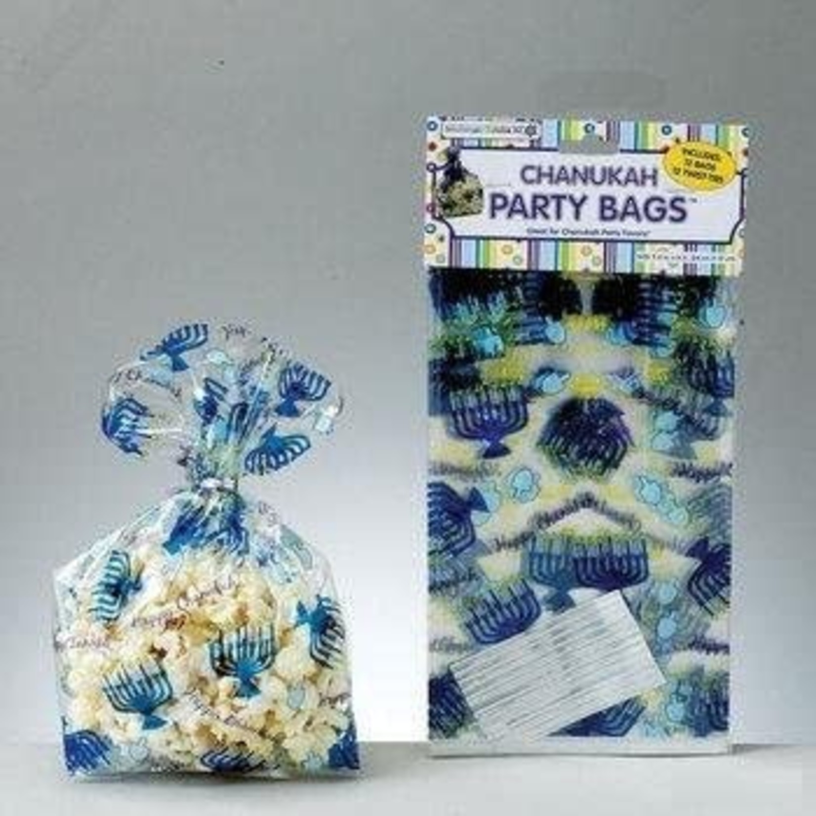 Chanukah Cellophane Party Bags with Twist Ties