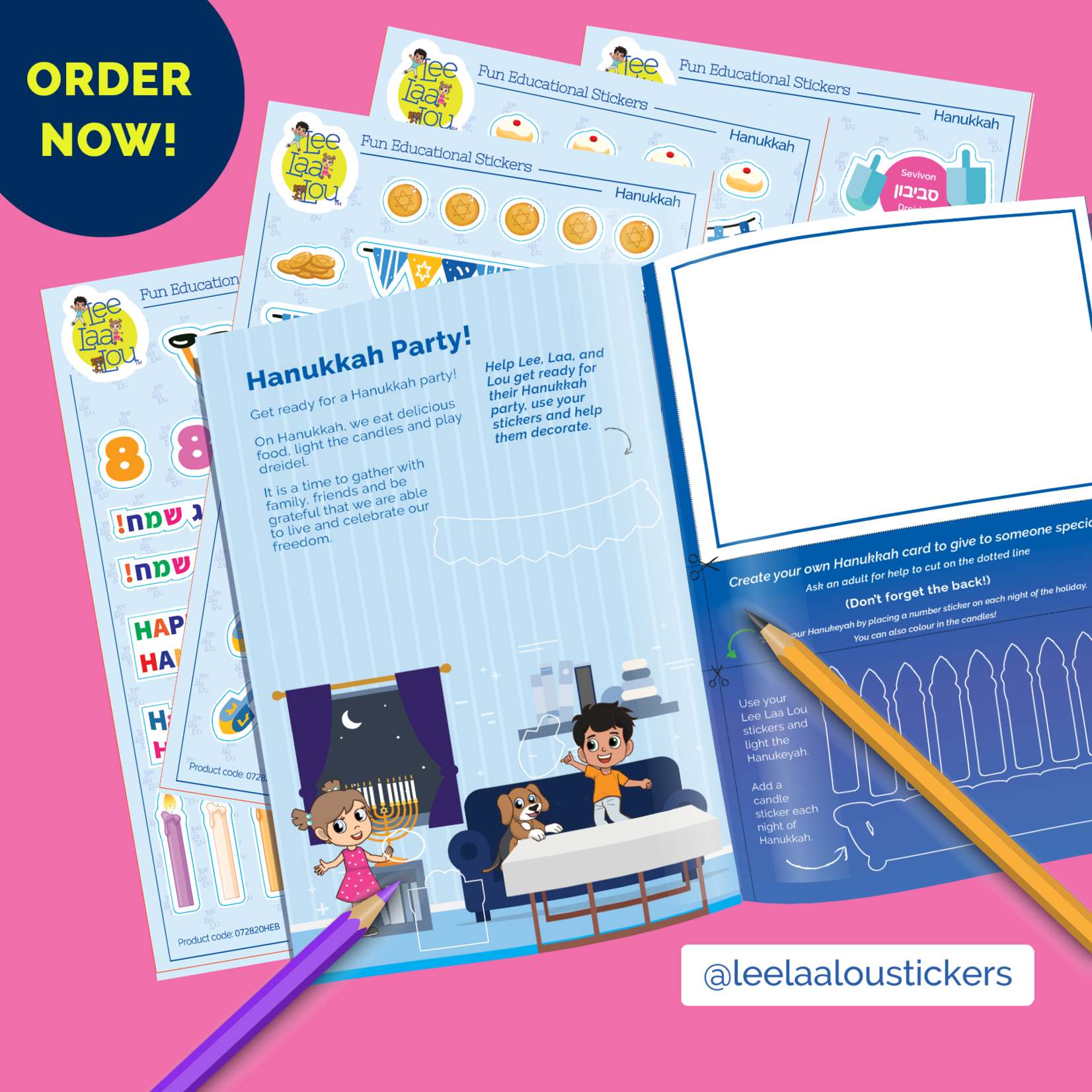 Chanukah Sticker Activity Booklet