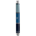 Mezuzah Case, Printed Aluminum- Dotted Blue