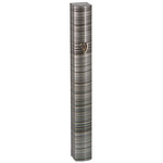 Mezuzah, Dark grey Stripes Printed Aluminum