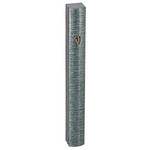 Mezuzah, Blue Static Printed Aluminum