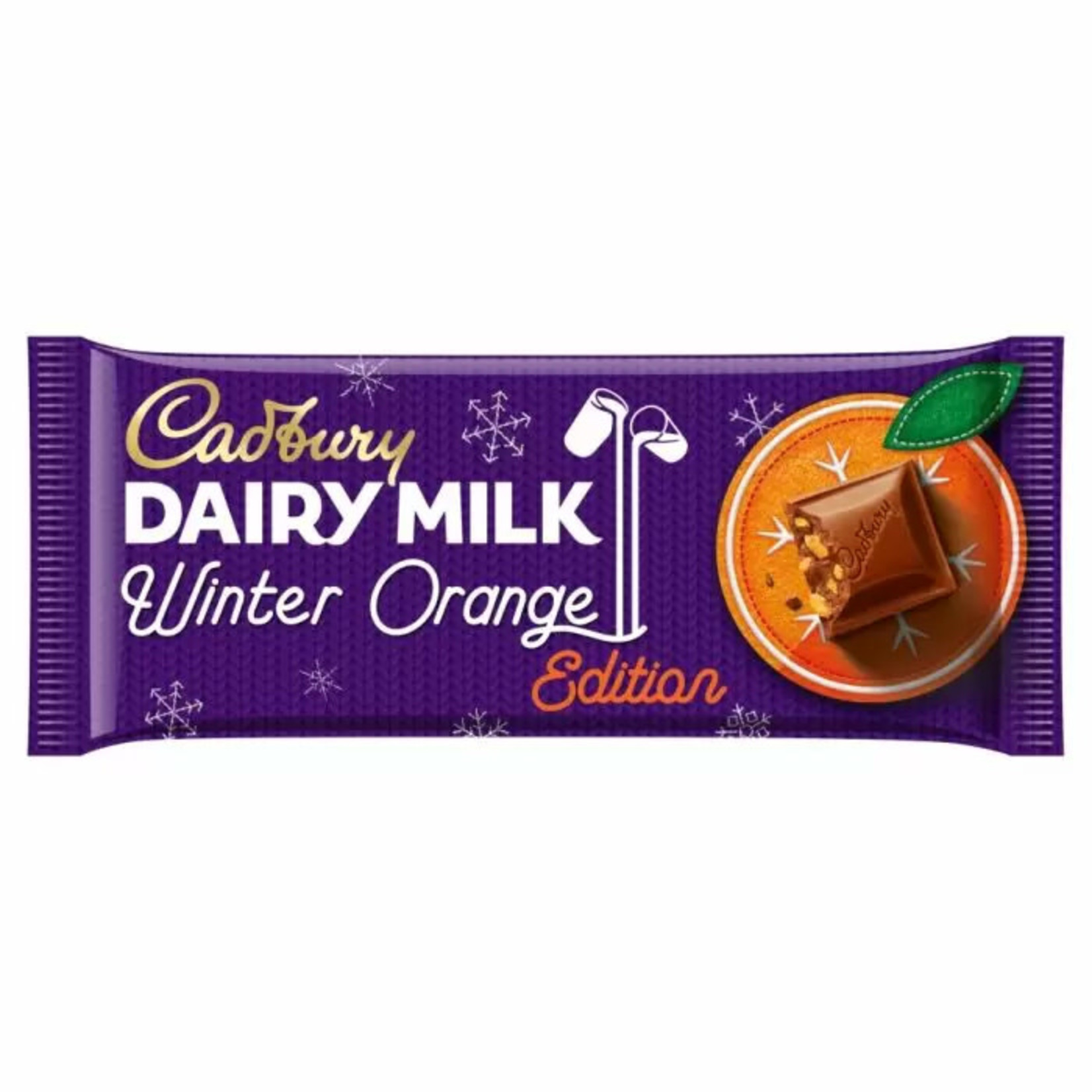 310285 Cadbury Dairy Milk Winter Orange Edition Sharing Bar