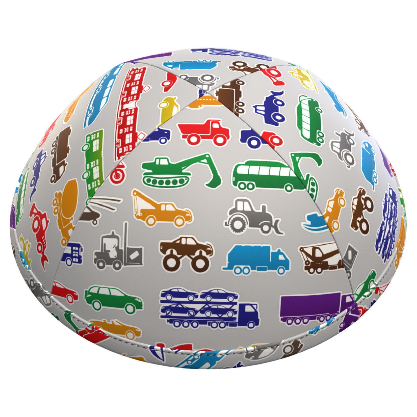 Kippah - Cars, Grey