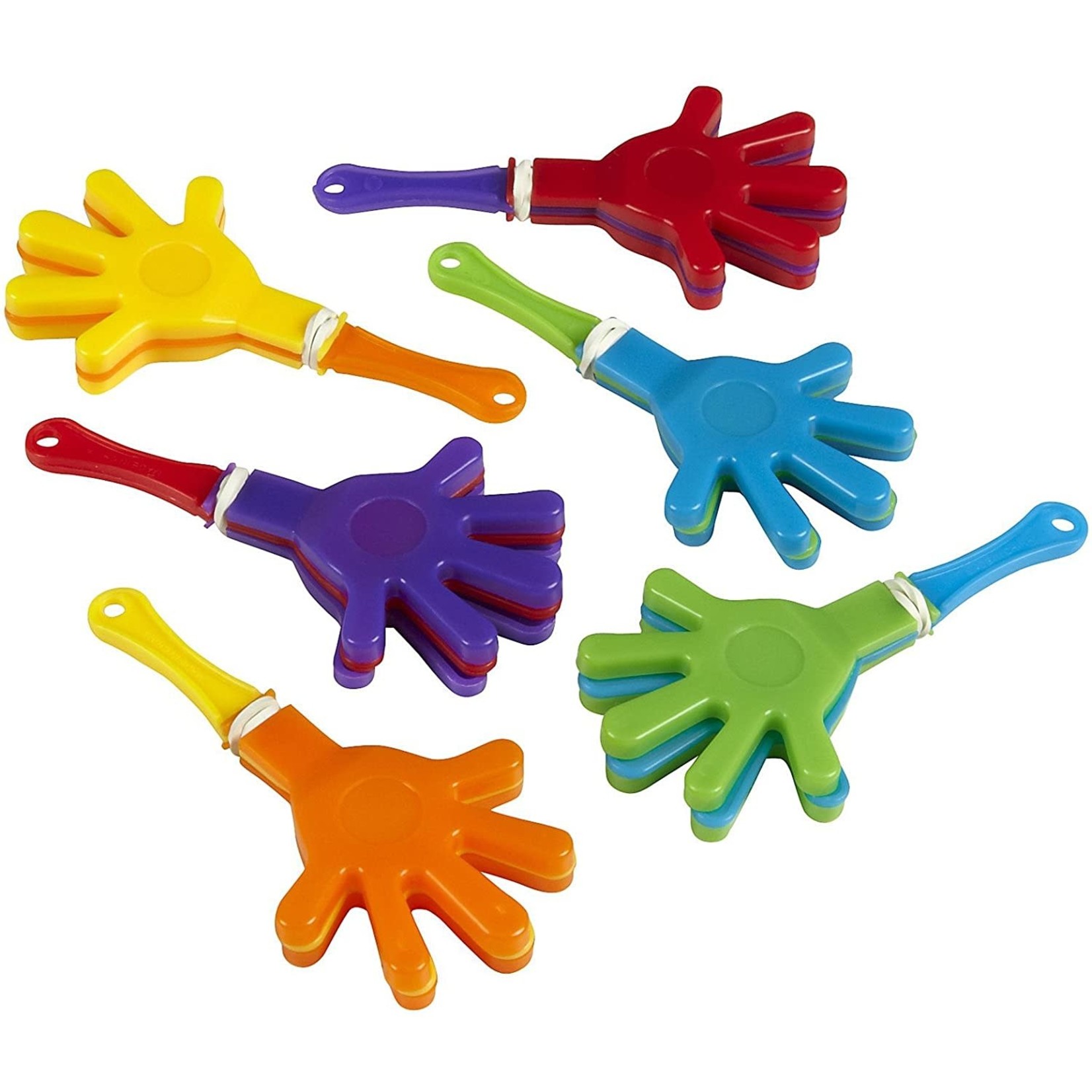 Mini Plastic Hand Clappers, 12-Pack