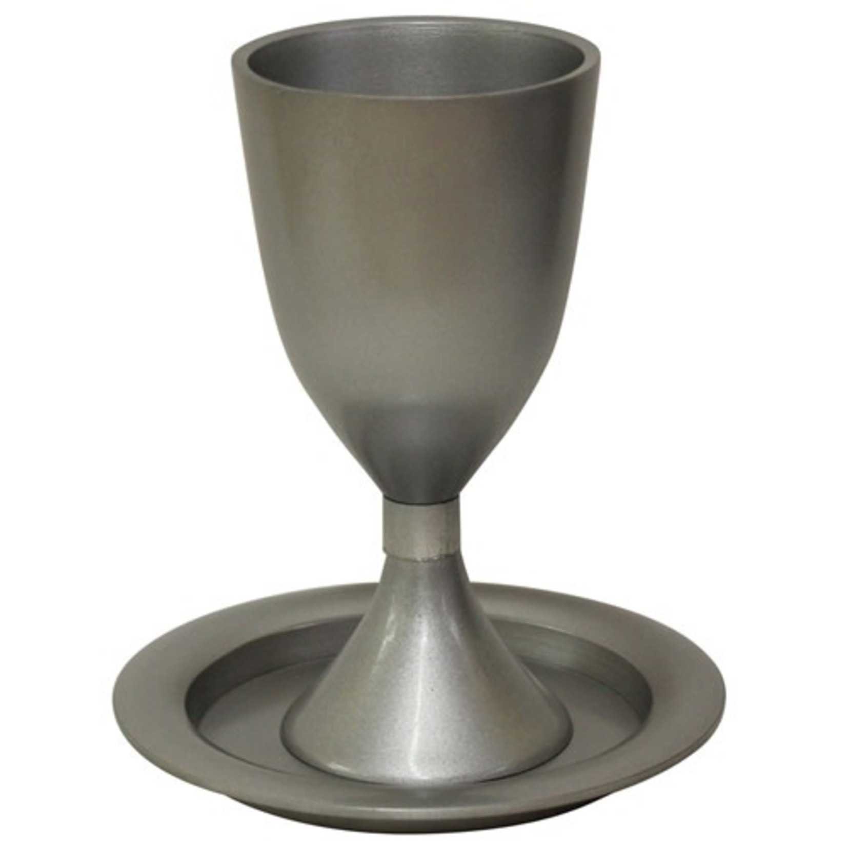 Kiddush Goblet with Tray, Anodized Aluminum