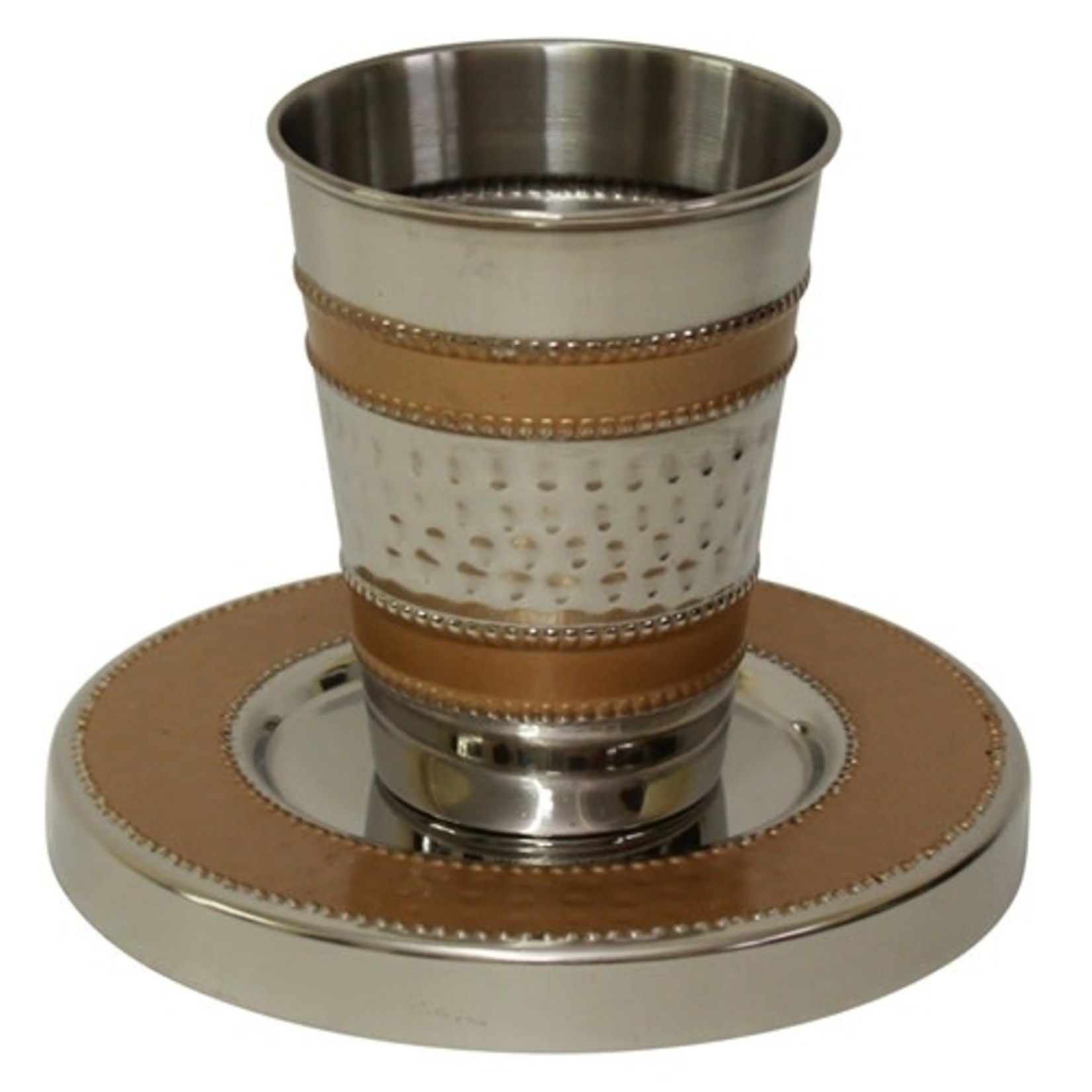Kiddush Cup with Tray, Nickel