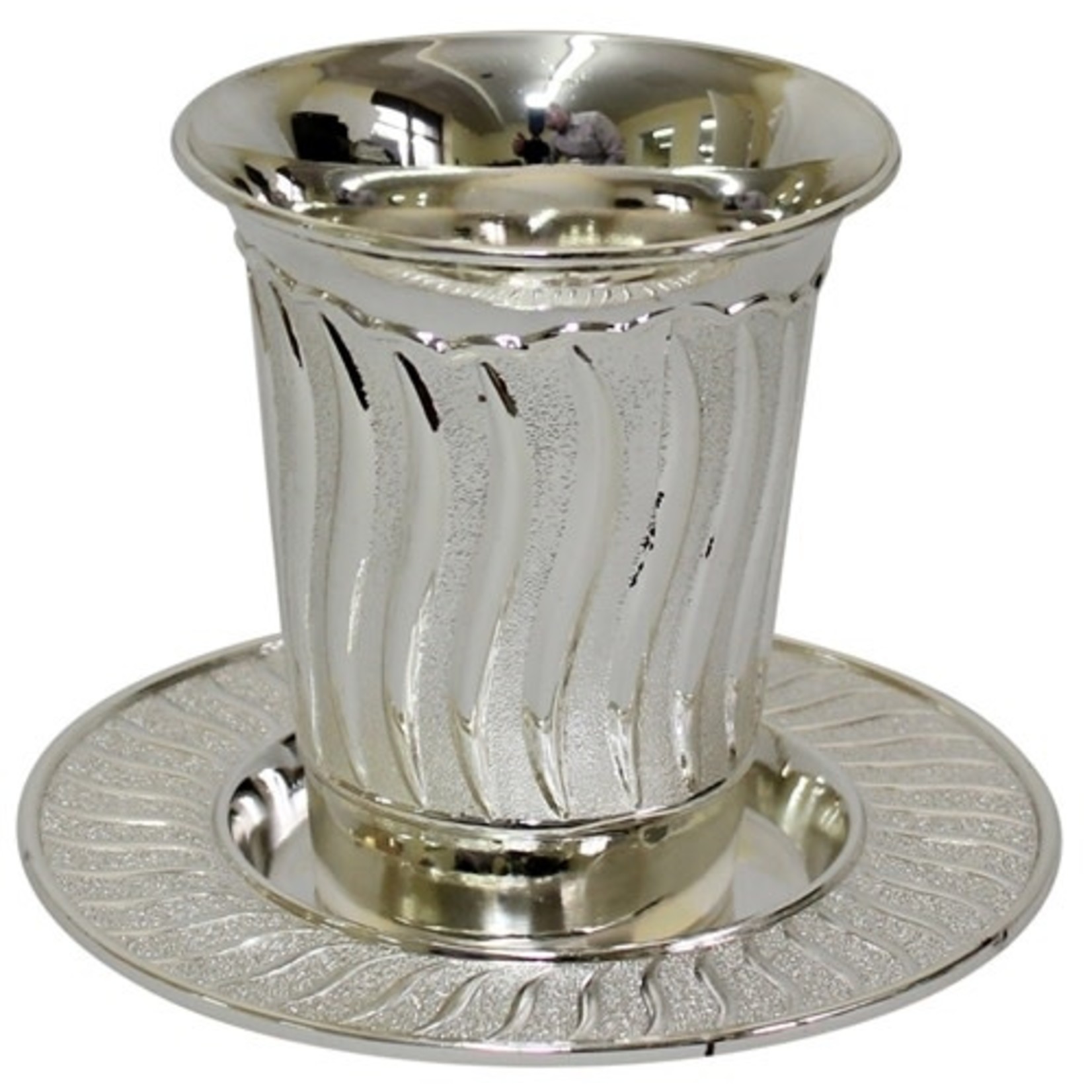 Kiddush Cup with Tray, Nickel