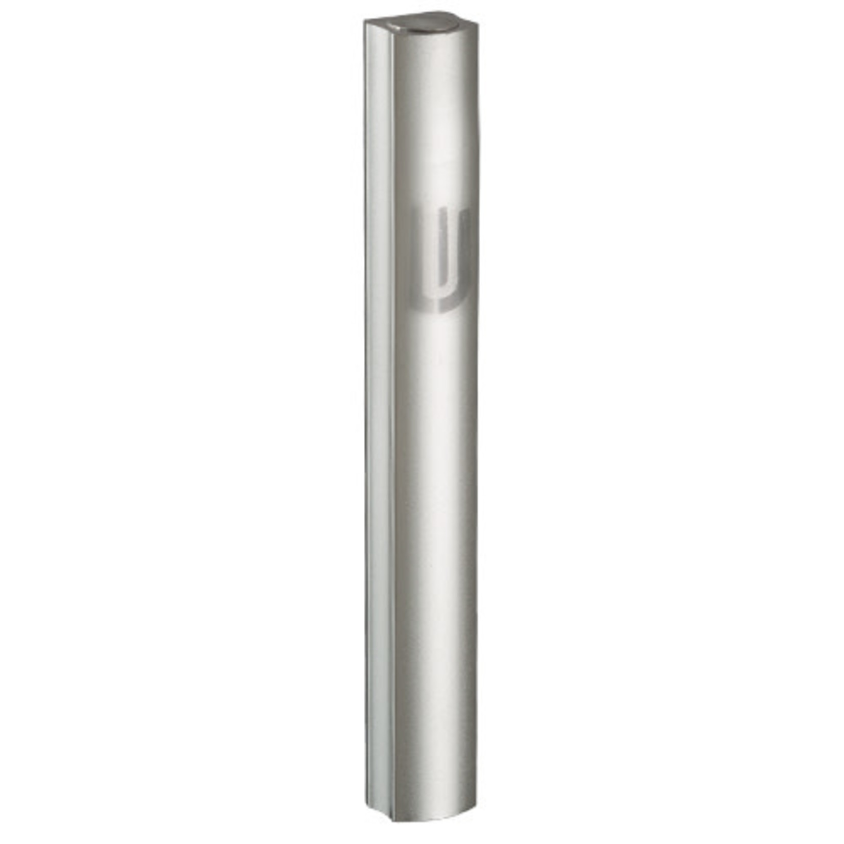 Silver Aluminum Mezuzah, 10cm