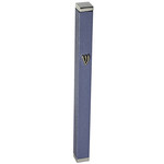 Mezuzah Case, Aluminum, 10cm- Blue with Stopper
