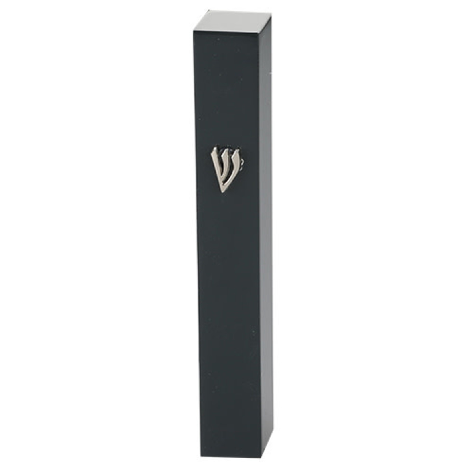 Black Wooden Mezuzah, 12cm