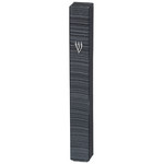Black Stripes Plastic Mezuzah, 10cm