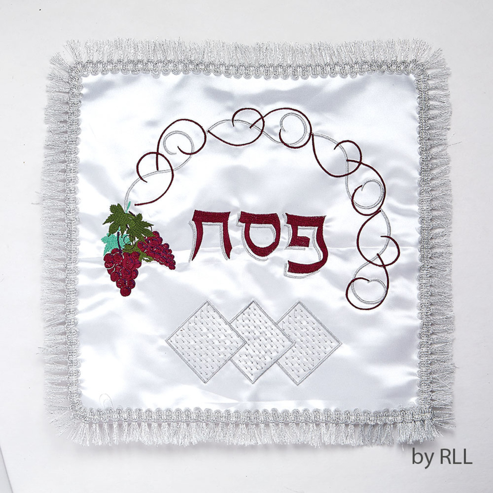 Matzah Cover, Grapes and Matzah Design