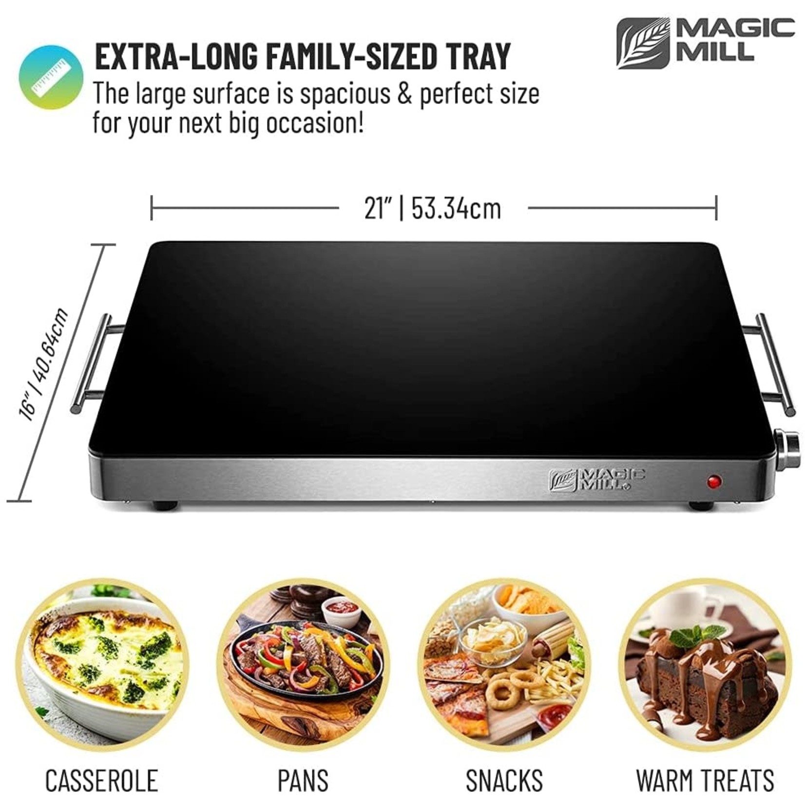 Enamel-Top Warming Tray