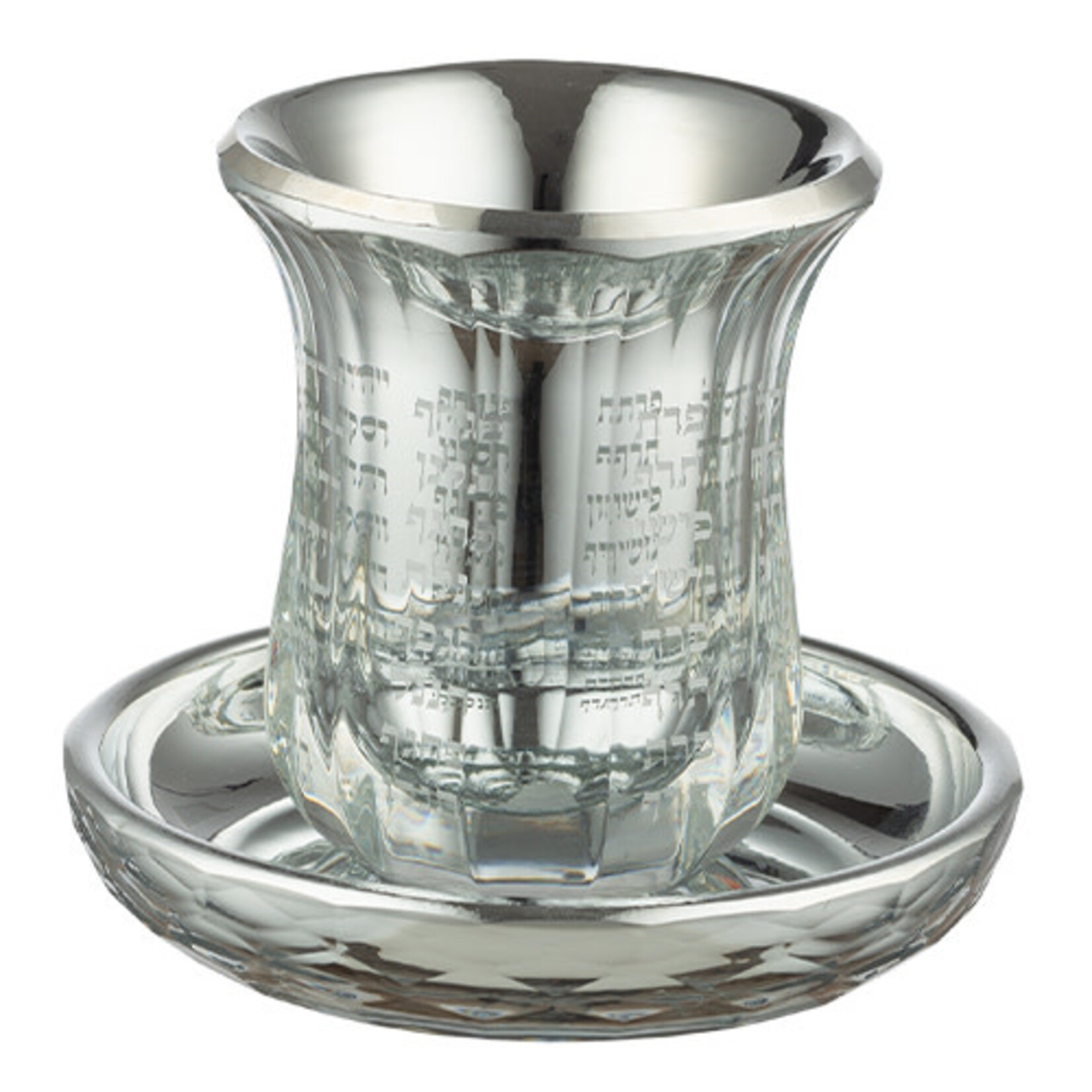 Kiddush Cup Set, Crystal