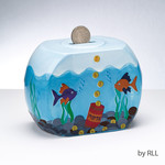 Goldfish Bowl Ceramic Tzedakah Box