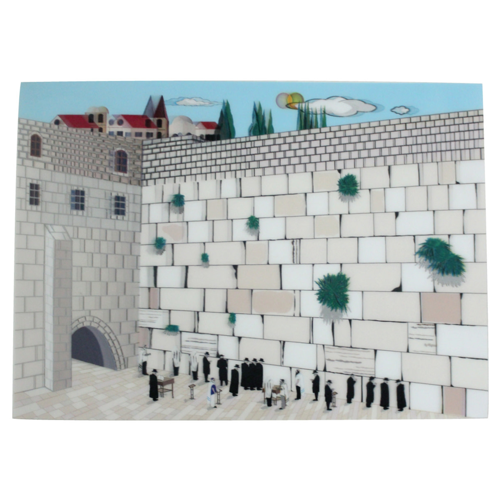 3D Western wall picture
