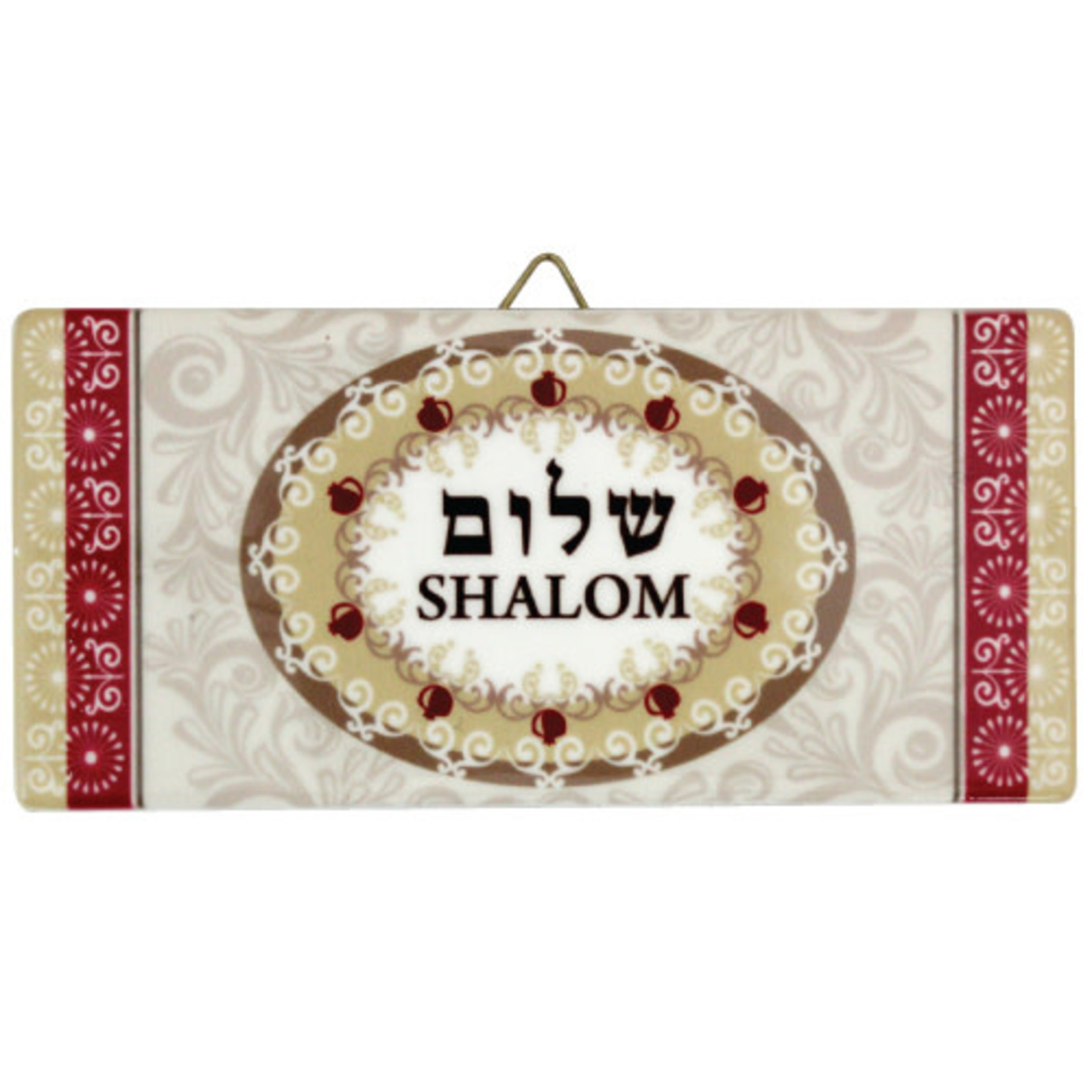Ceramic Door Sign with Shalom