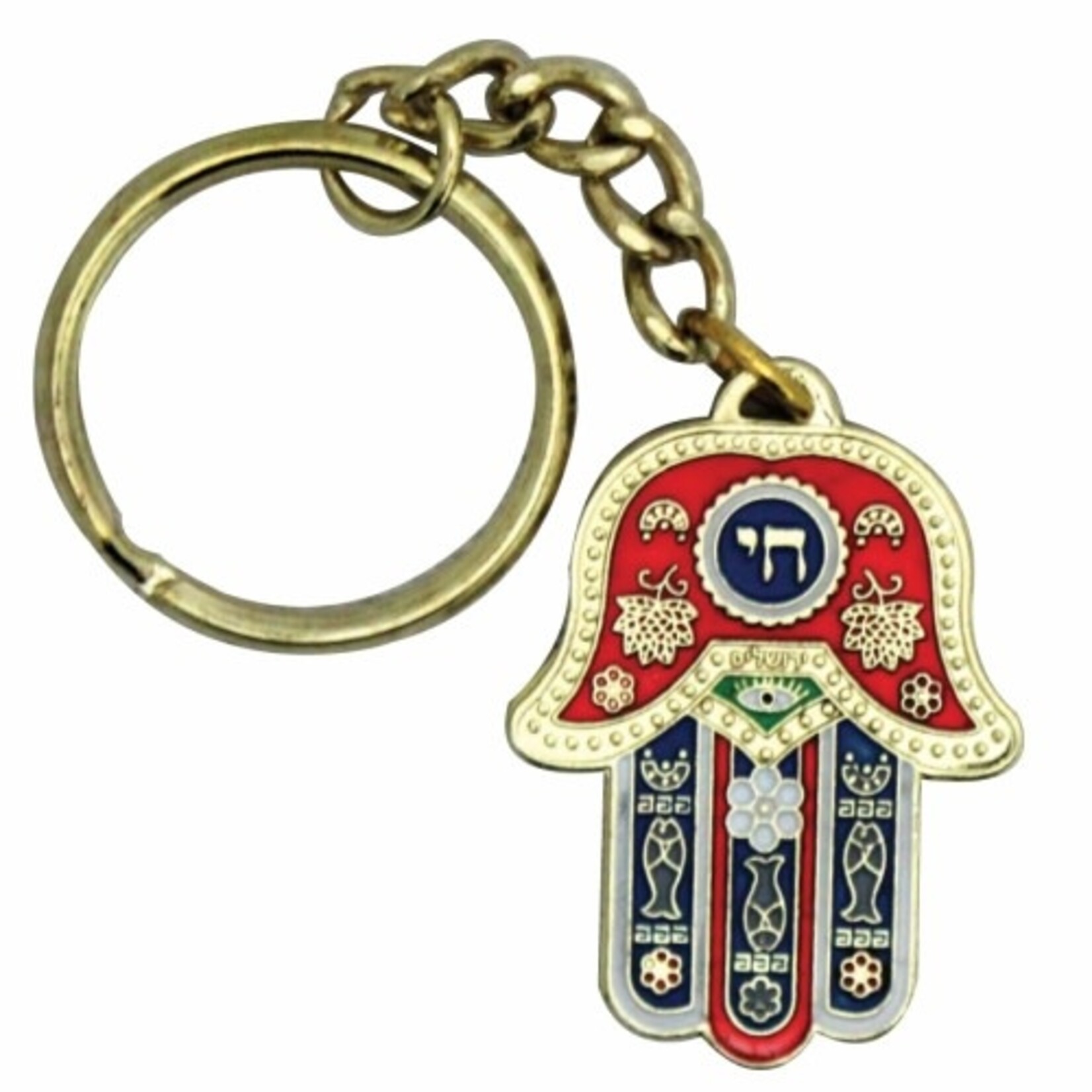 Metal Hamsa Keychain