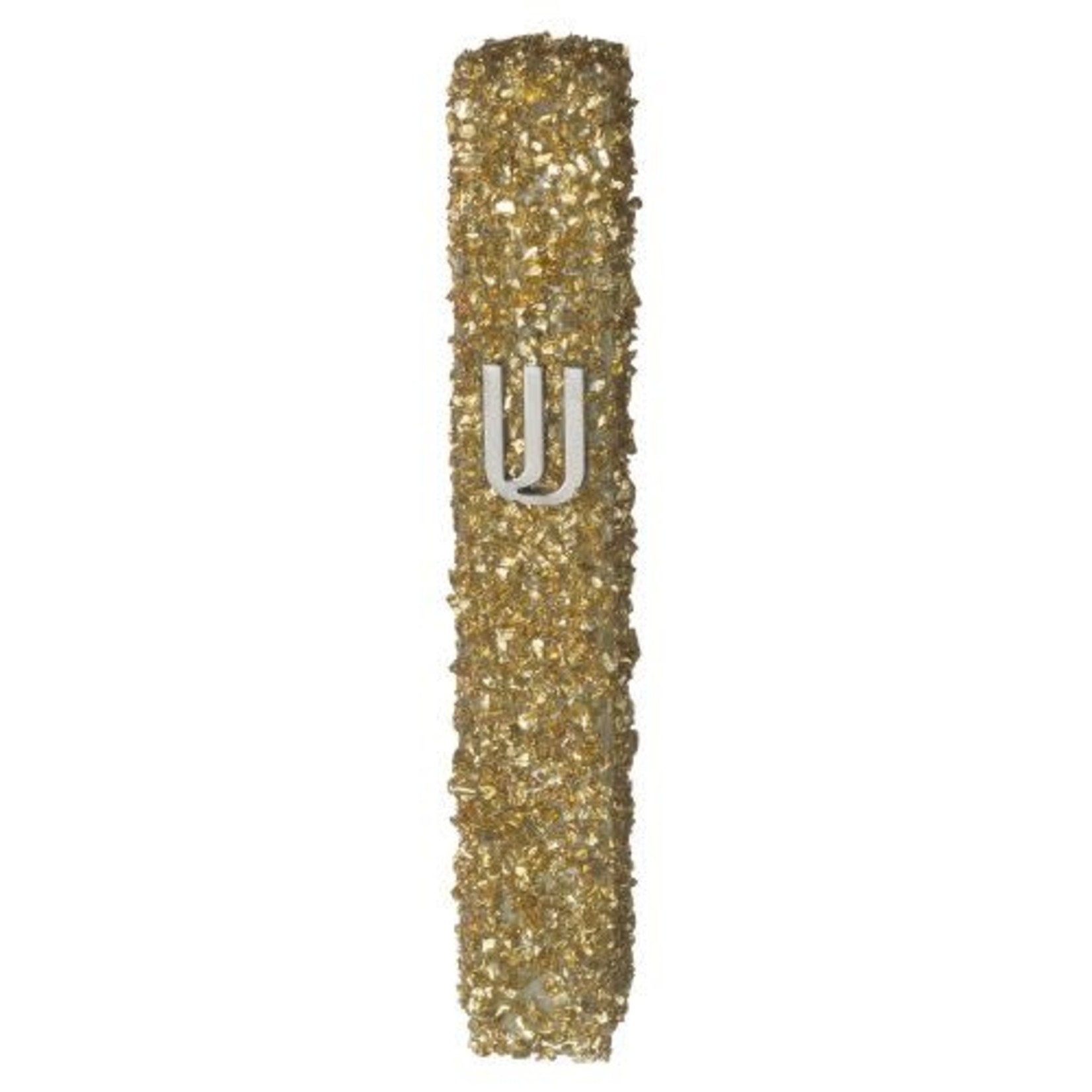 Glass Mezuzah with Crystals