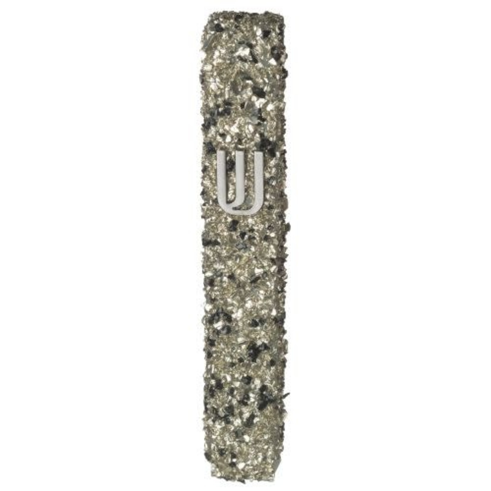 Glass Mezuzah with Crystals