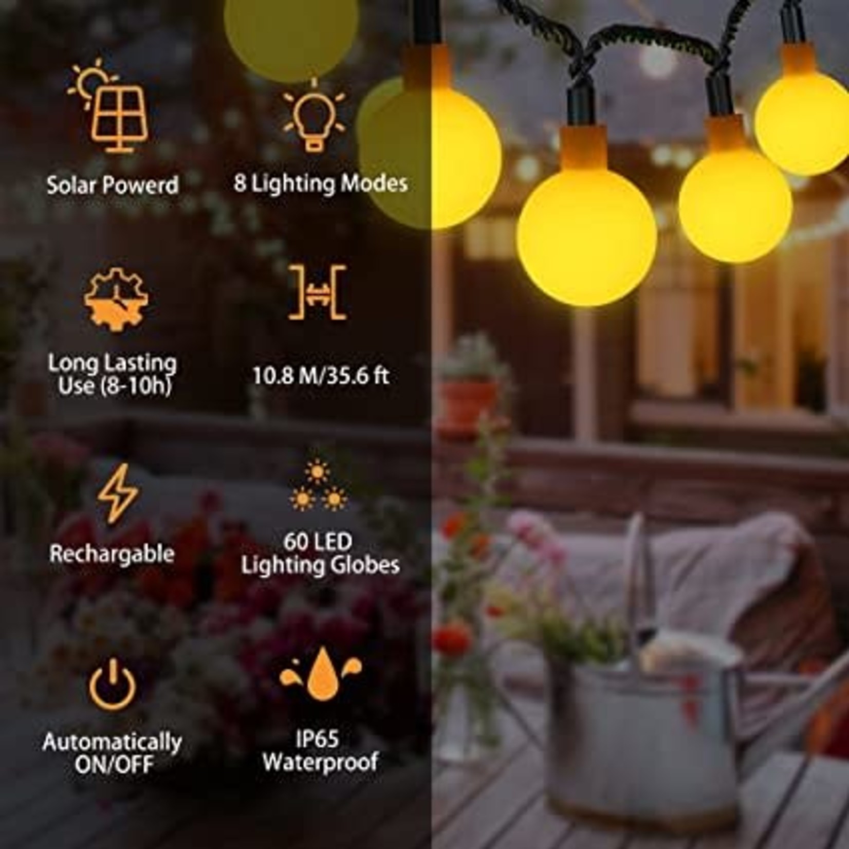 Sukkah Lights, Warm White