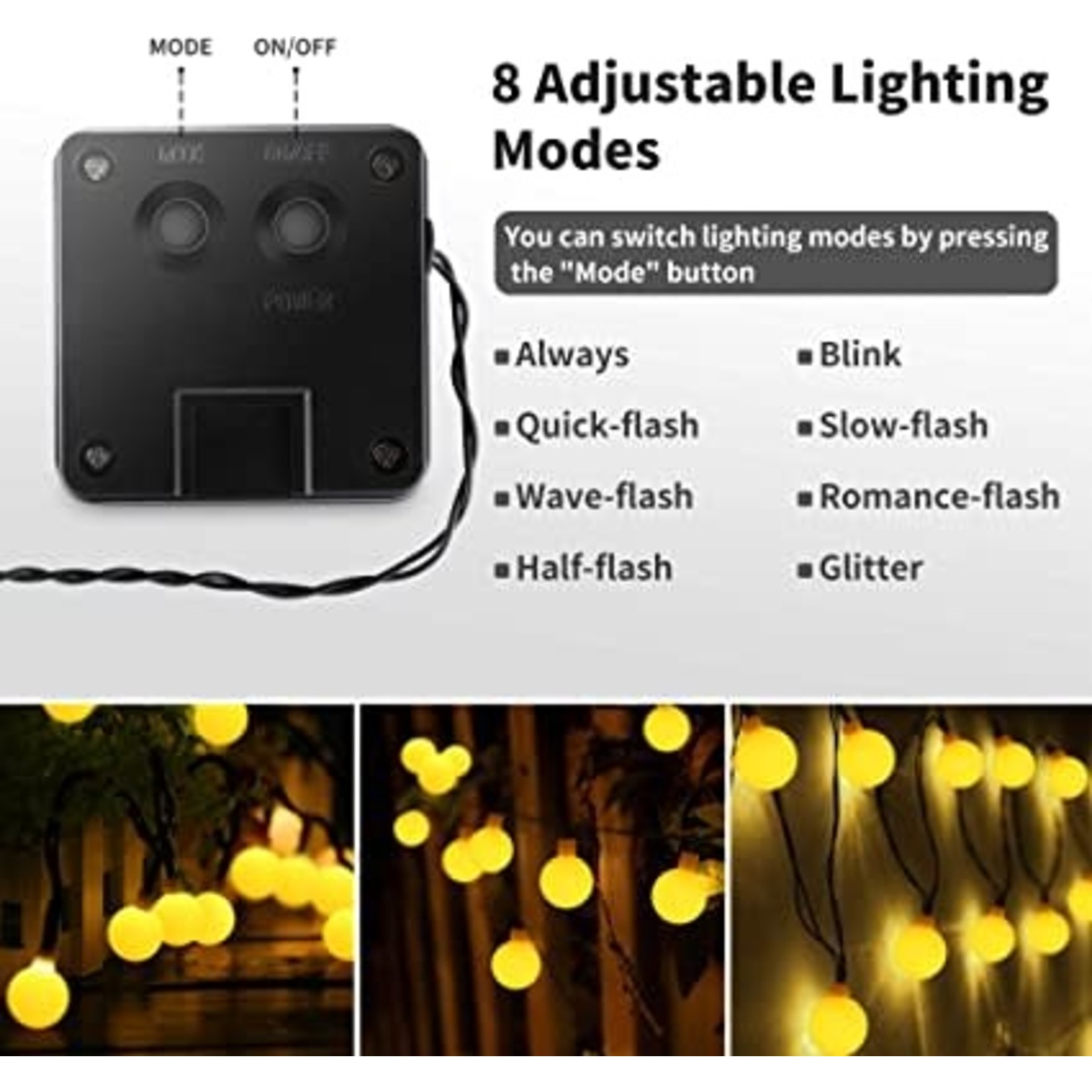 Sukkah Lights, Warm White