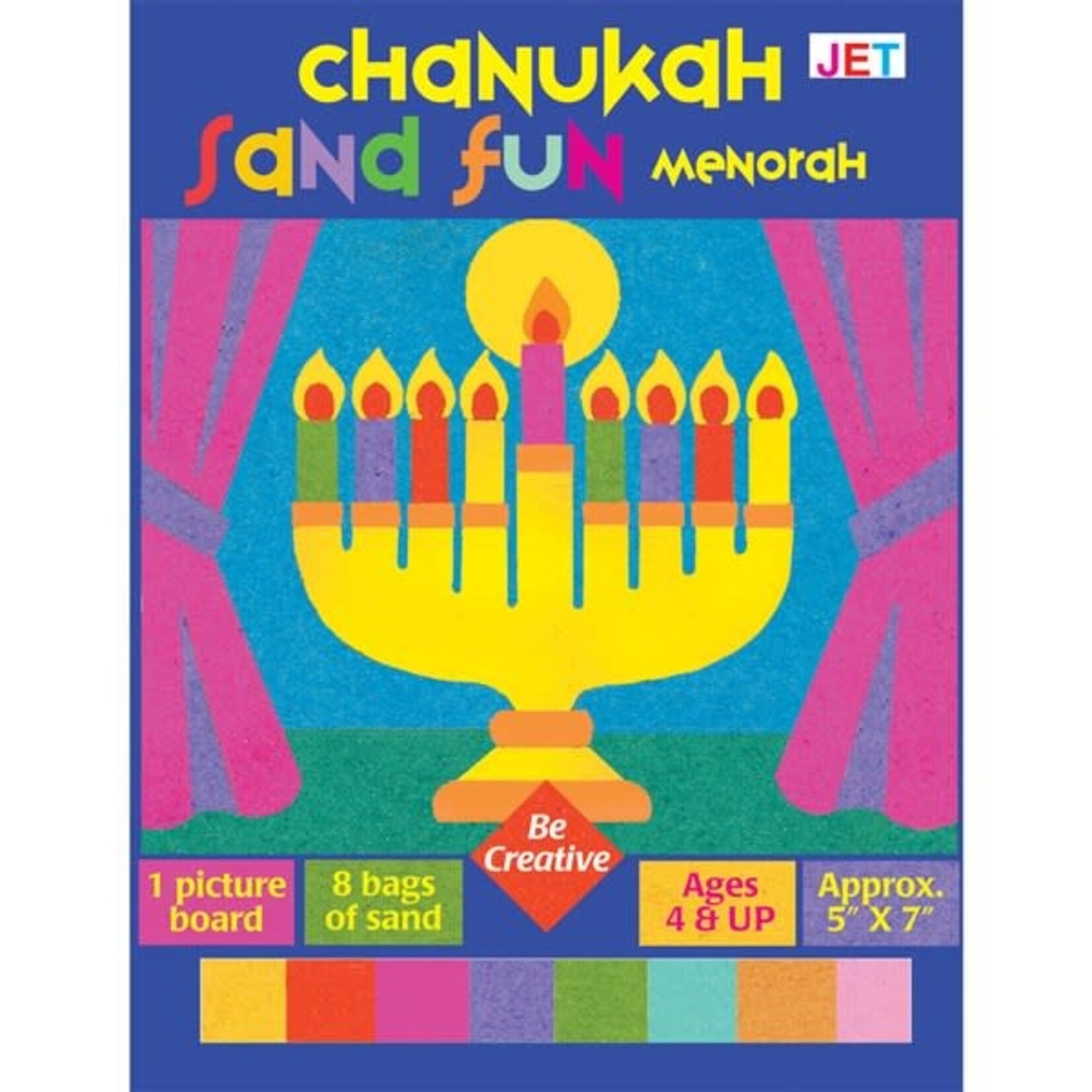 Chanukah Sand Fun (Menorah)