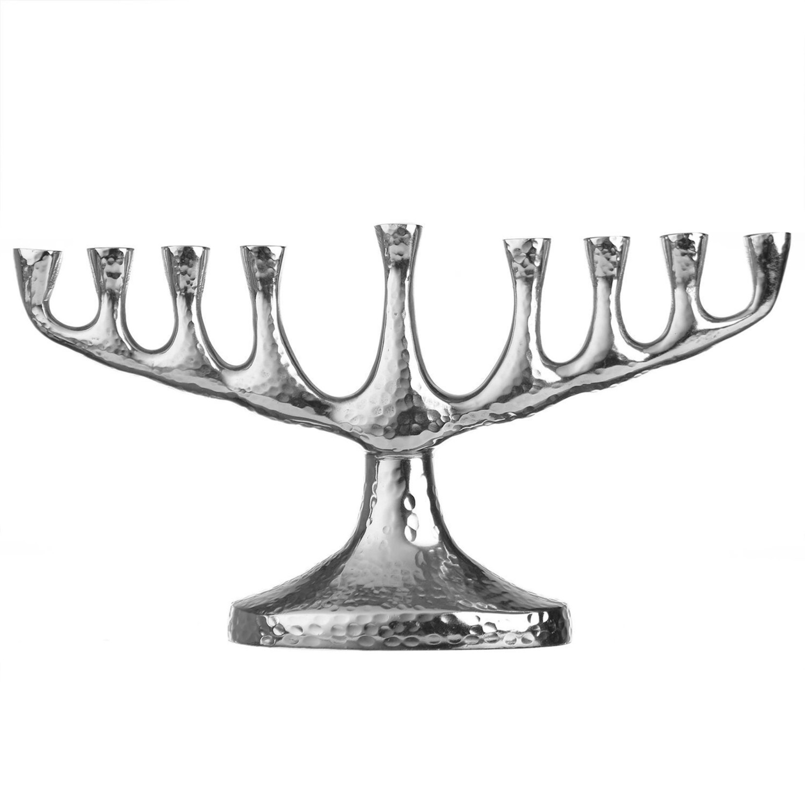 Menorah, Hammered Nickel