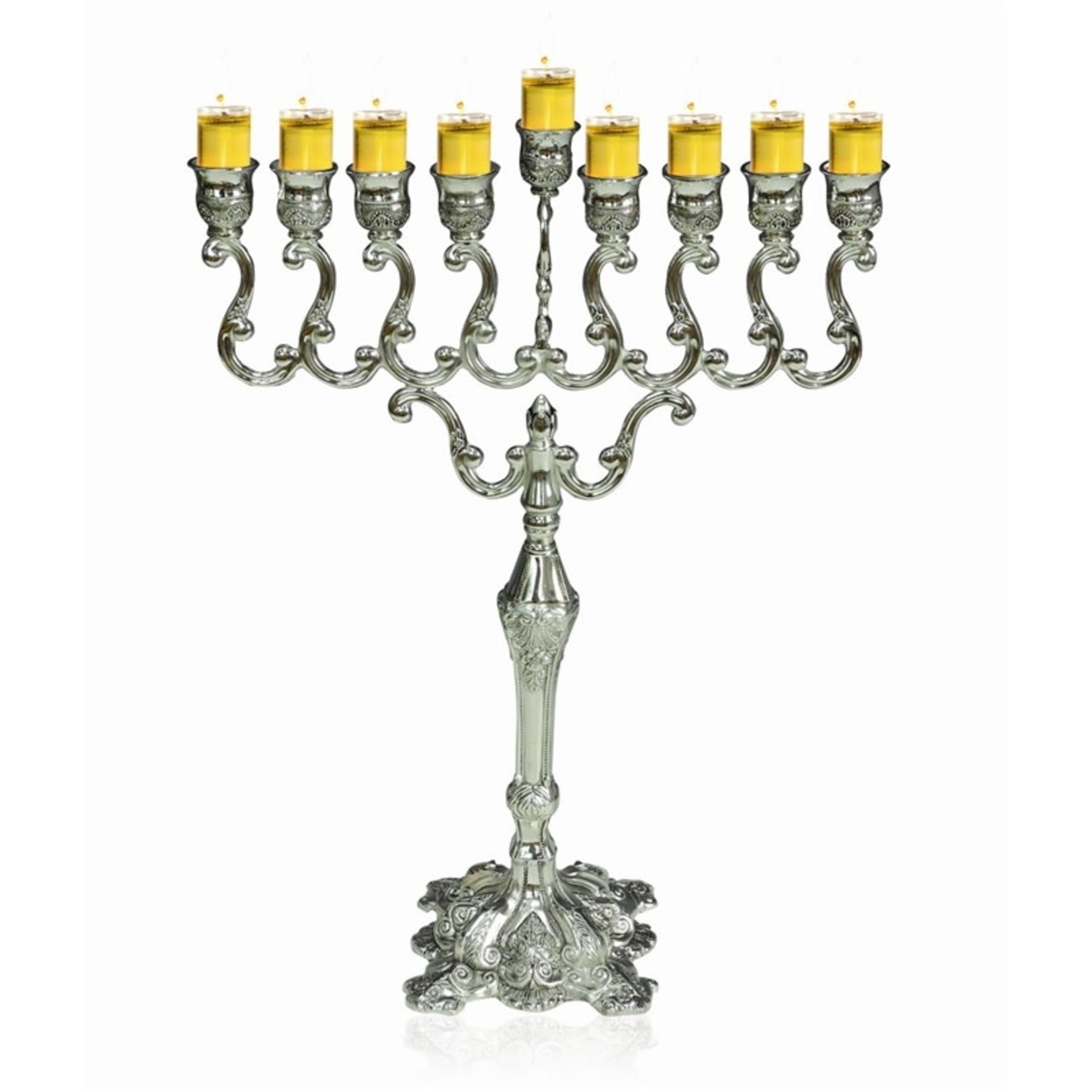 Jumbo Menorah, Silver Plated