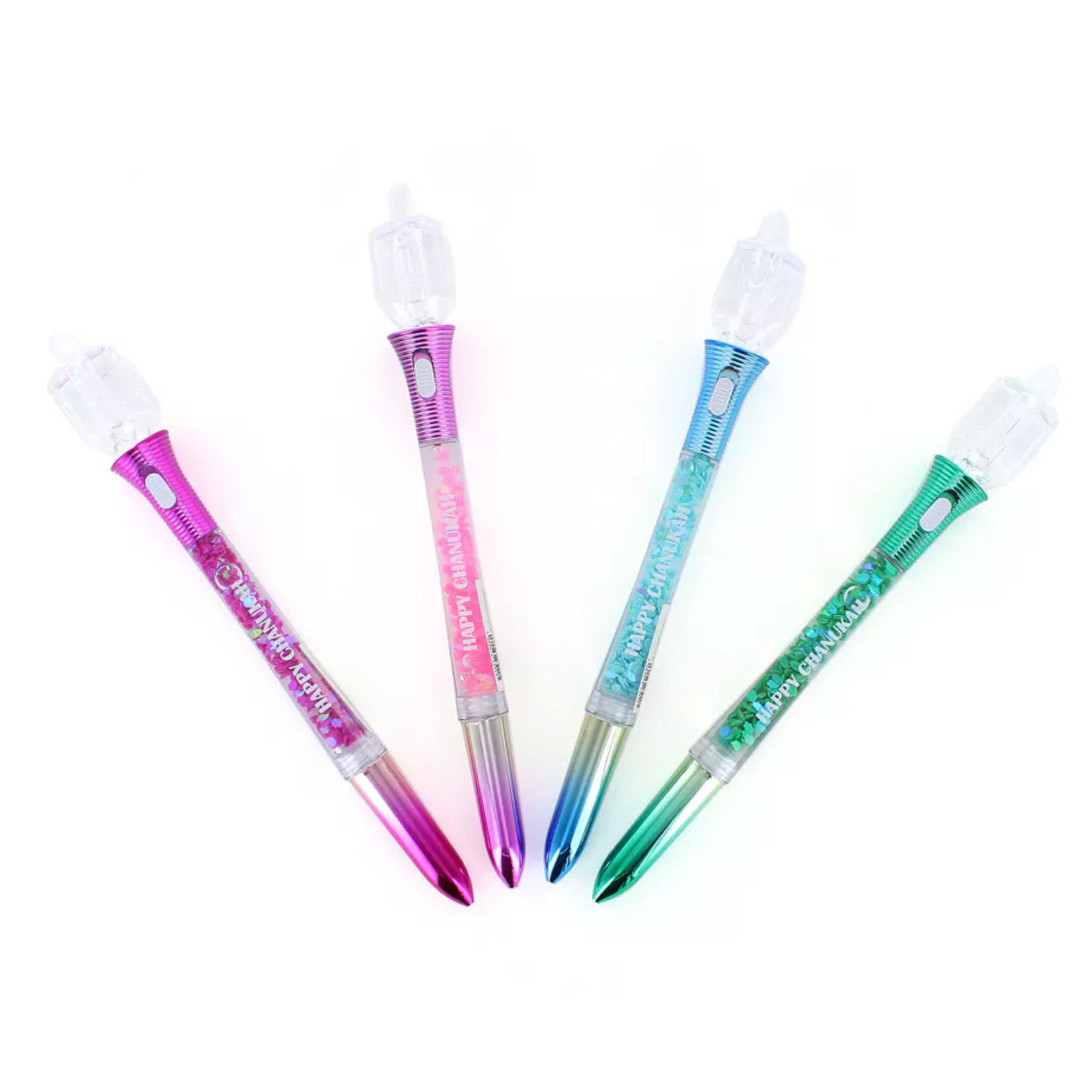 LED Dreidel Snow Globe Pen