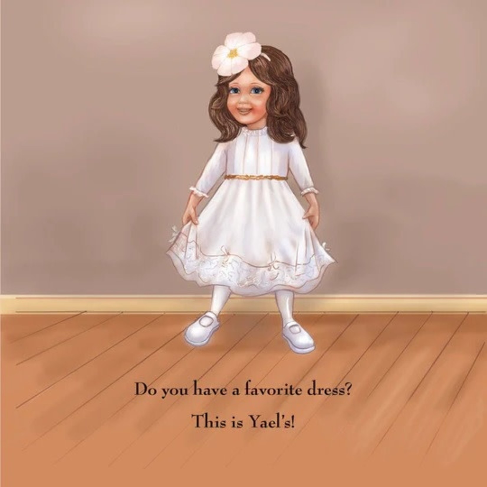 Yael and Her New White Dress
