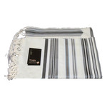 Tallit, Size 70 - Grey and Black