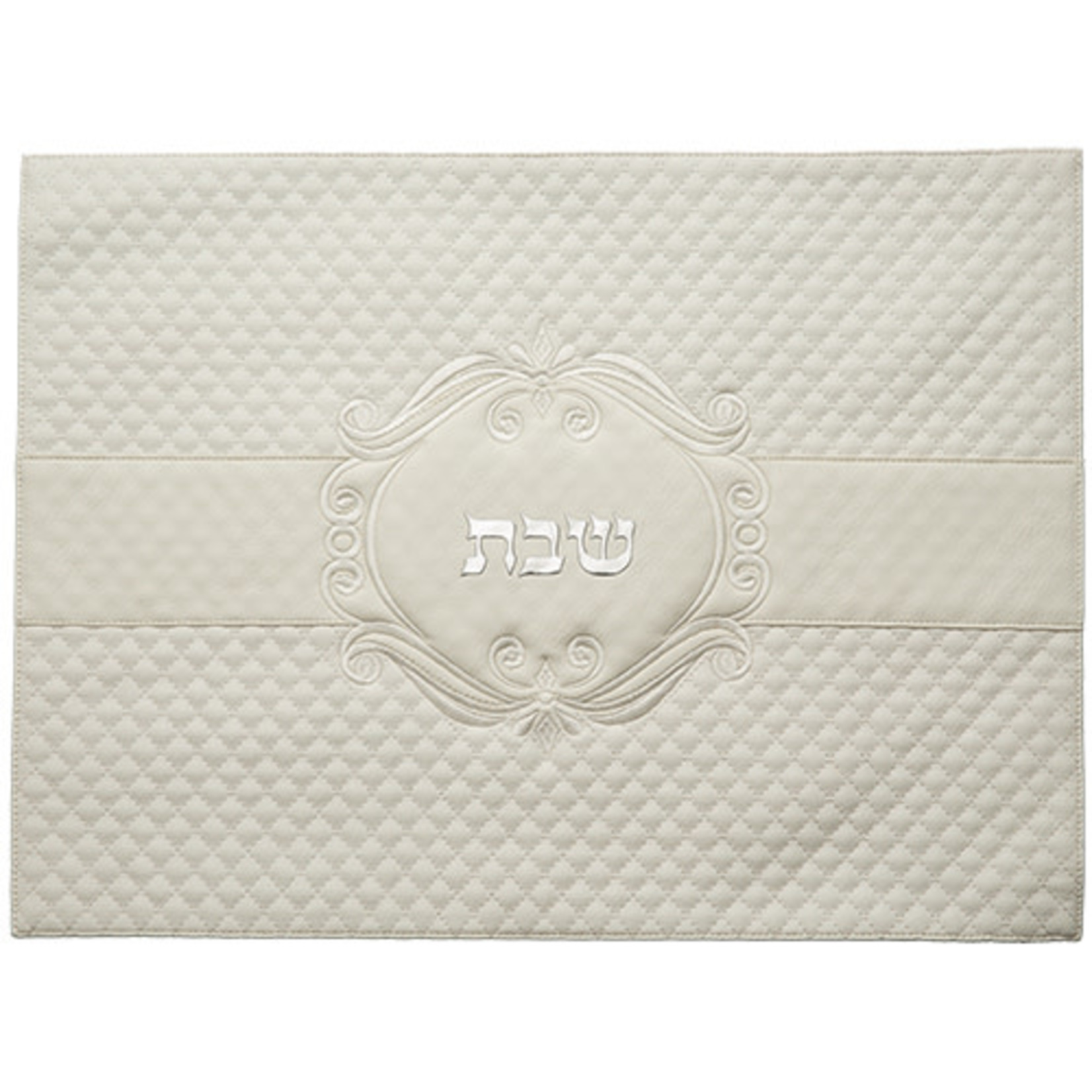 Leatherette Challah Cover, White