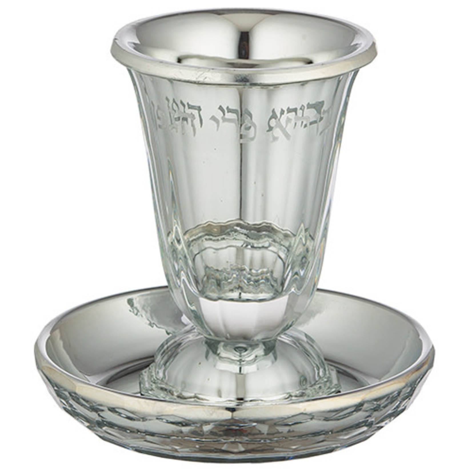 Crystal Kiddush Cup, Semi-Stemmed