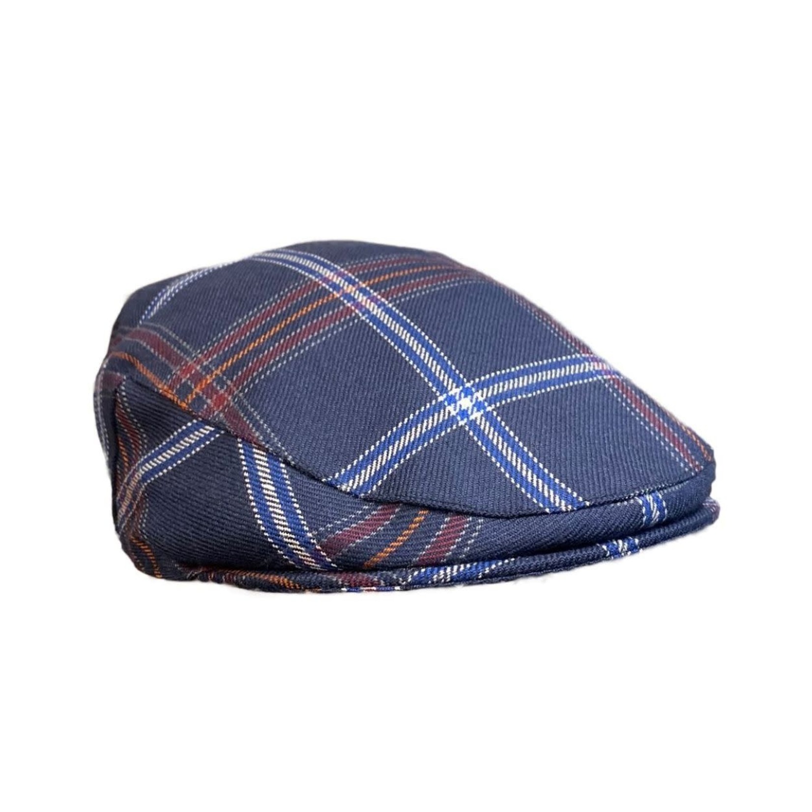 Jewish Tartan Flat Cap, Size L