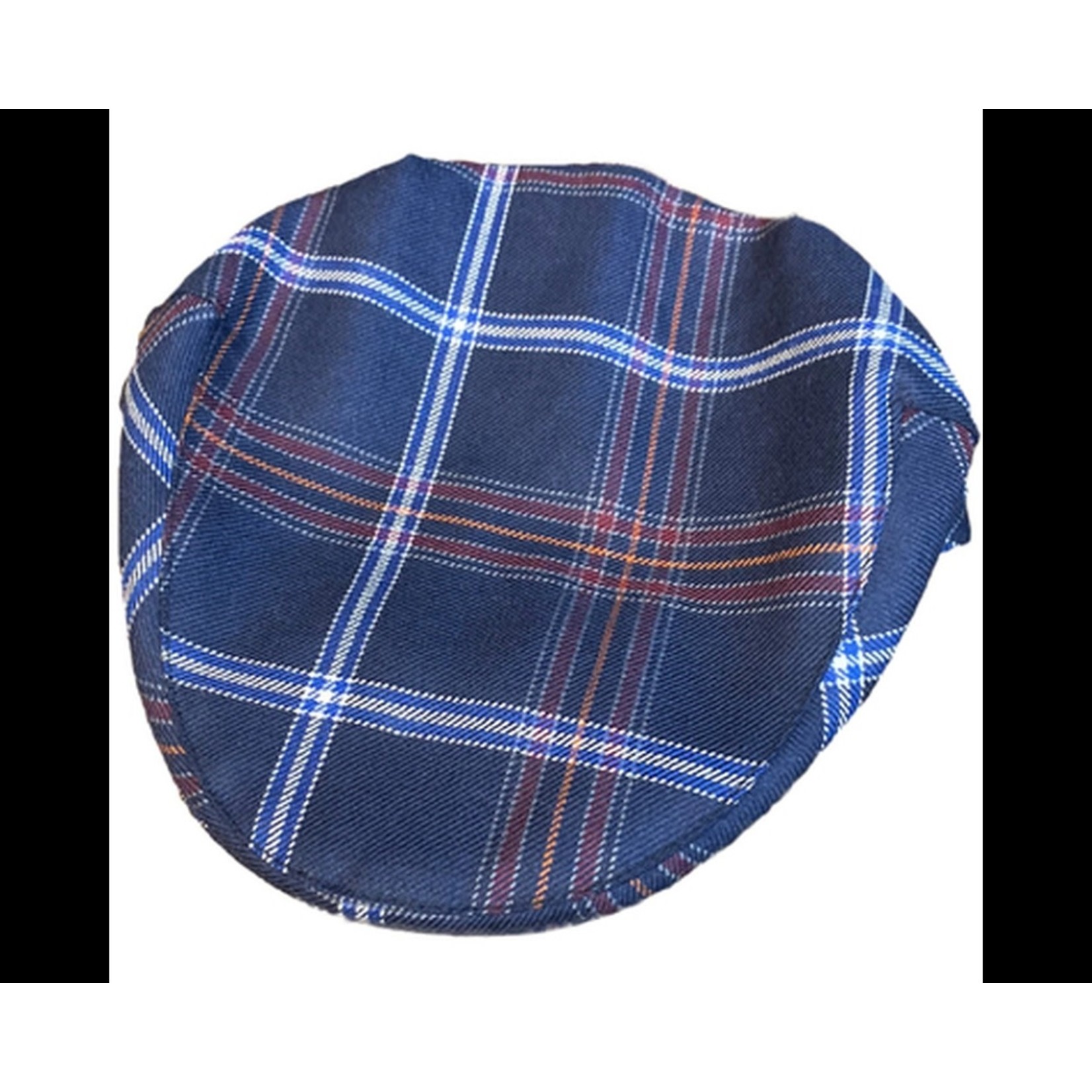 Jewish Tartan Flat Cap, Size L