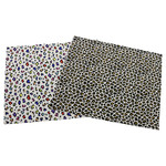 Double-Sided Challah Cover, Leopard/Multicolour Leopard