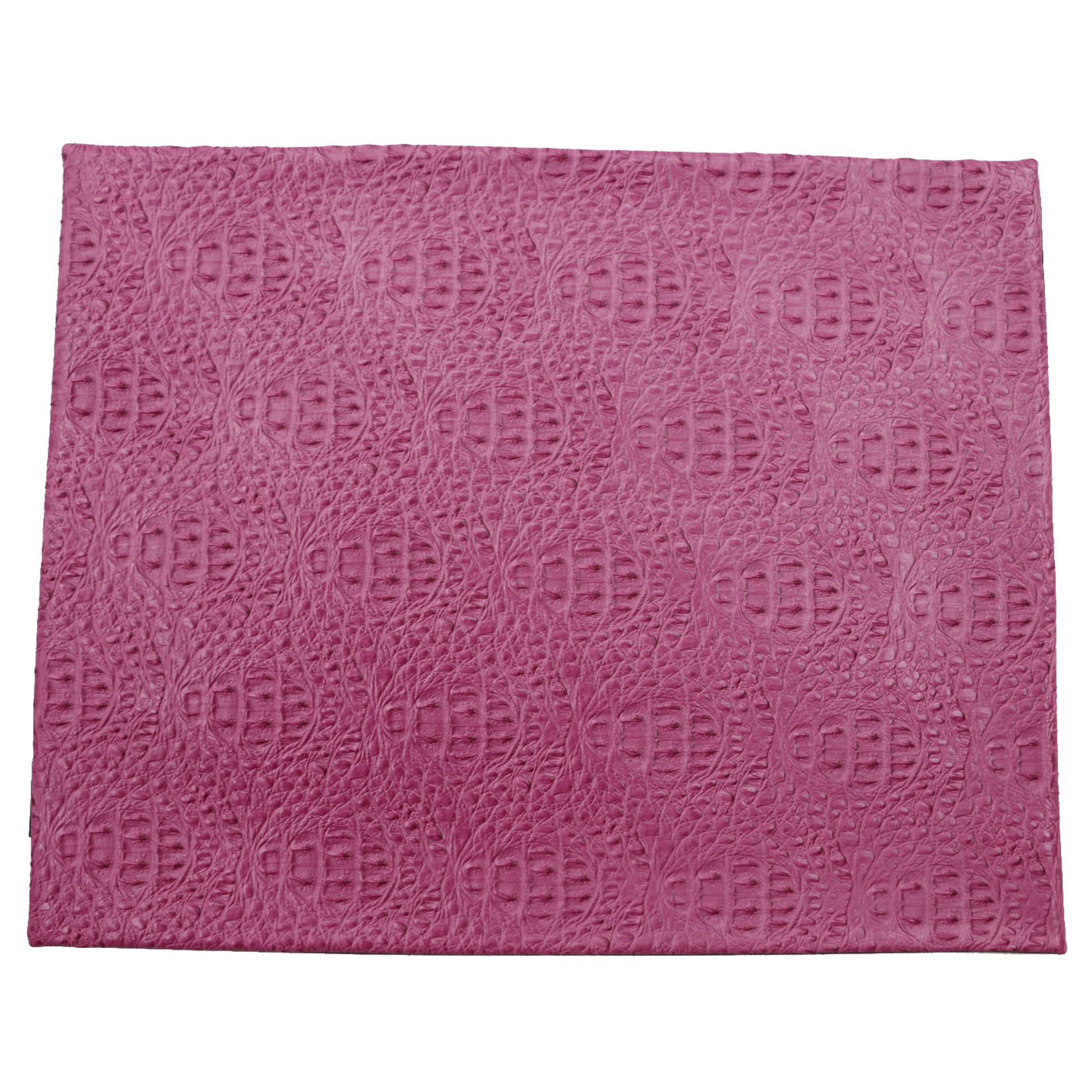 Leatherette Alligator Skin-Effect Challah Cover, Hot Pink